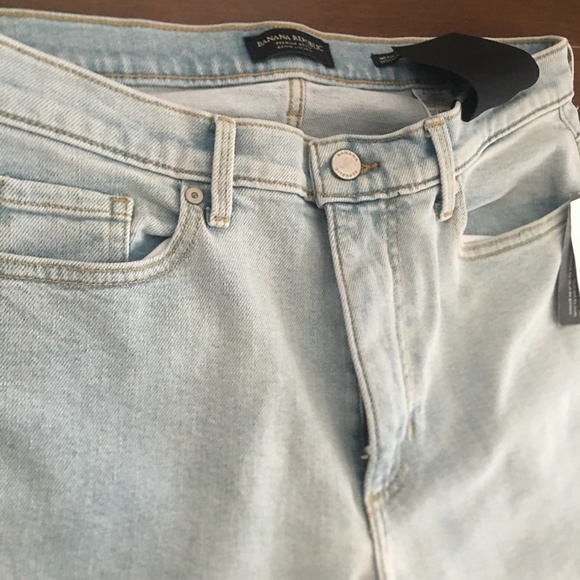 Banana republic denim mid rise light wash jeans - Picture 2 of 6